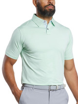 FootJoy Heather Lisle w/Trim Polo Shirt (Athletic Fit) - Pistachio