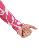 Callaway Women's Abstract Swirl Long Sleeve Sun Protection Top - Carmine