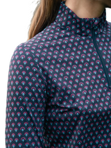 Callaway Women's Gradient Geo Long Sleeve Sun Protection Top - Peacoat