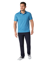 Callaway Novelty Confetti Print Polo - Cendre Blue