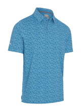 Callaway Novelty Confetti Print Polo - Cendre Blue