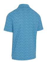 Callaway Novelty Confetti Print Polo - Cendre Blue