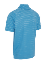 Callaway Engineered Chev Ombre Print Polo - Cendre Blue