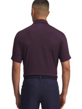 Under Armour Playoff 3.0 Stripe Polo - Midnight Navy/Dark Maroon
