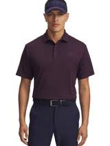 Under Armour Playoff 3.0 Stripe Polo - Midnight Navy/Dark Maroon