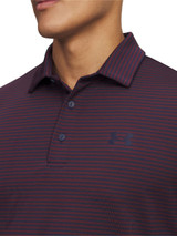 Under Armour Playoff 3.0 Stripe Polo - Midnight Navy/Dark Maroon