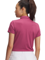 Under Armour Women's Playoff SS Polo - Fuchsia Dusk