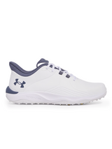 Under Armour HOVR Drive Pro Spikeless Golf Shoes - White/Gold/Downpour Grey