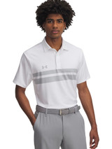 Under Armour Drive Team Dual Stripe Polo - White