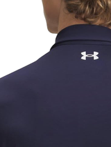 Under Armour Drive Team Dual Stripe Polo - Midnight Navy/White