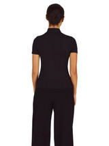 Malbon Womens Isabella Mock Neck - Black