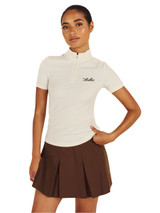 Malbon Womens Isabella Mock Neck - Canvas
