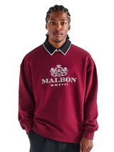 Malbon Monarch Crewneck - Red Mahogany