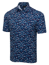 Greg Norman Play Dry Shark Fins Polo - Navy