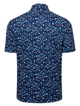 Greg Norman Play Dry Shark Fins Polo - Navy