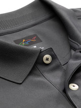Greg Norman Long Sleeve Pique Shark Polo - Iron Gate