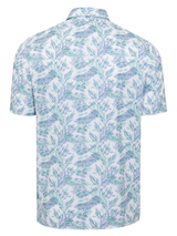 Greg Norman ML75 Stretch Mesh Island Breeze Polo - White