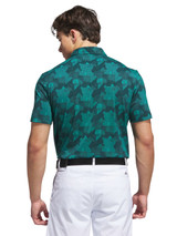 adidas Go-To Printed Polo Shirt - Pure Teal/Aurora Ivy