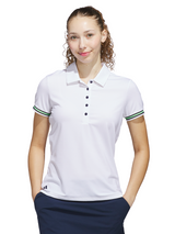 adidas Womens Ultimate365 Short Sleeve Polo Shirt - White