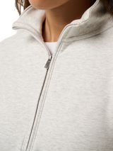 TravisMathew Women's Cloud 1/2 Zip - Heather Light Grey