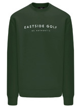 Eastside Golf LS Double Knit Crew - Hunter Green