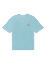 Malbon Bermuda Hawk and Dove Tee - Light Blue