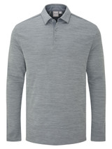 Ping Creek Long Sleeve Polo - Rock Melange