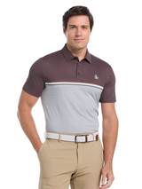 Original Penguin "Engineered "P" Colour Block Polo - Asphalt