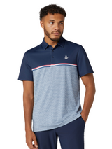 Original Penguin Engineered "P" Colour Block Polo - Black Iris