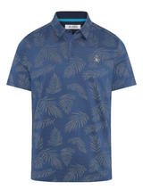 Original Penguin All Over YD Botanical Jacquard Polo - True Navy