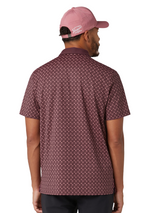 Original Penguin Pete's Check Print Block Polo - Mauve Wine