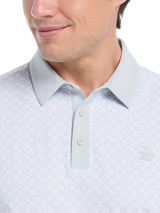 Original Penguin Pete's Check Print Block Polo - Bright White