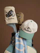 Malbon Hawk & Dove Driver Cover - Dove Grey/Light Blue