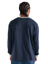 Malbon Port Ringer Tee - Navy