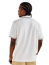 Malbon Fairway Applique Pique Polo - Winter White