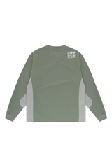 Left Of Field Golf Bridport Wind Breaker Crew Neck - Green
