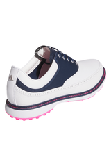 adidas MC80 Spikeless Golf Shoes - Ftwr White/Collegiate Navy/Lucid Pink