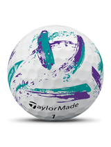 TaylorMade Speedsoft Ink Golf Balls - Purple/Teal