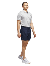 adidas Performance Textured Print Polo Shirt - Grey Two/Black