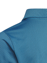 adidas Boys Textured Short Sleeve Polo - Lucid Ray Blue