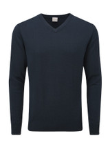 Ping Sullivan V-Neck Wool Blend Sweater - Navy