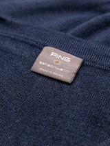 Ping Sullivan V-Neck Wool Blend Sweater - Navy