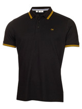 Calvin Klein Campus Tipped Polo - Black/Gold