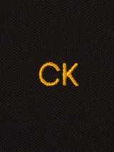 Calvin Klein Campus Tipped Polo - Black/Gold