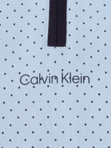 Calvin Klein Womens Camilla Printed Sleeveless Polo - Blue Bell