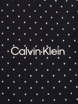Calvin Klein Womens Camilla Printed Short Sleeve Polo - Navy