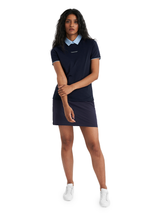 Calvin Klein Womens Brooke Short Sleeve Polo - Navy