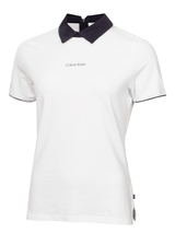 Calvin Klein Womens Brooke Short Sleeve Polo - White