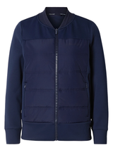 Calvin Klein Womens Hadleigh Hybrid Full Zip Jacket - Navy
