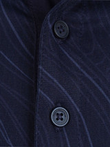 Calvin Klein Marble Print Polo Shirt - Navy